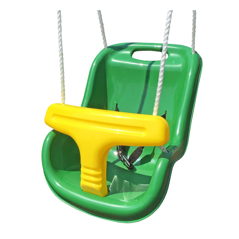 Creative Playthings Plastic 15'' Green, Yellow Bucket Swing & Reviews